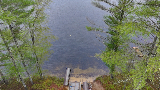 110 Indian Point Dr, Denmark, ME 04022 - aerial view of property and surrounding area with a nearby body of water