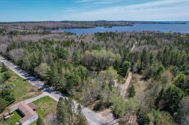 12 Bakers Pt, Steuben, ME 04680 - aerial overview of property's location with a nearby body of water