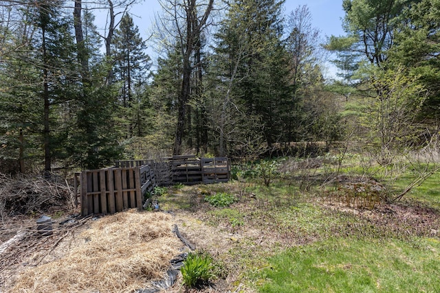 12 Bakers Pt, Steuben, ME 04680 - view of yard with a forest view