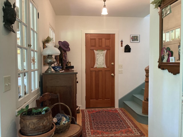 12 Bakers Pt, Steuben, ME 04680 - foyer entrance with stairway