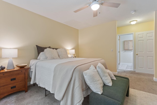 8 Kavanaugh Rd Unit 8, Old Orchard Beach, ME 04064 - bedroom with light colored carpet and a ceiling fan