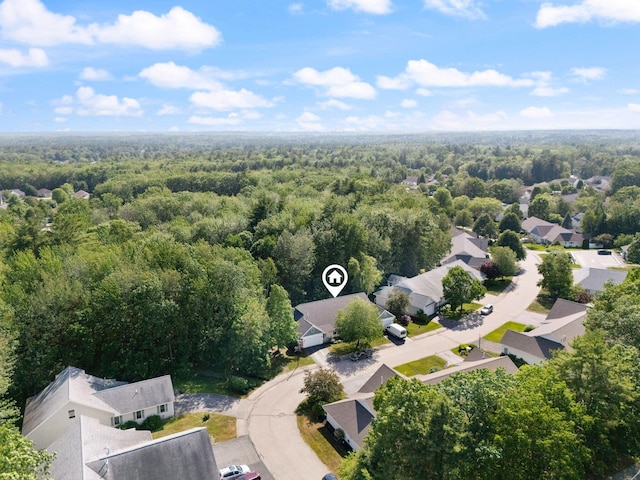 8 Kavanaugh Rd Unit 8, Old Orchard Beach, ME 04064 - aerial perspective of suburban area featuring a heavily wooded area
