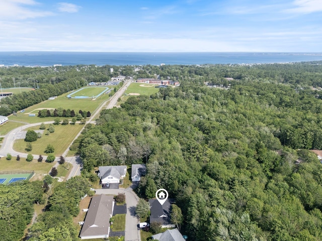 8 Kavanaugh Rd Unit 8, Old Orchard Beach, ME 04064 - aerial view of property and surrounding area with a heavily wooded area and a nearby body of water