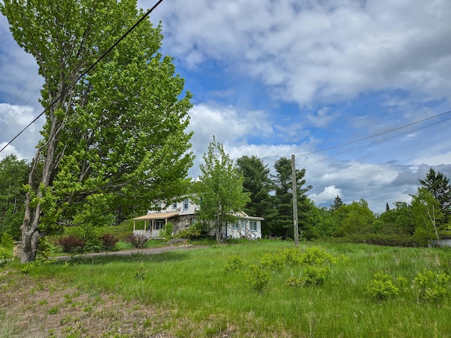291 Pea Ridge Rd, Chester, ME 04457 - view of yard