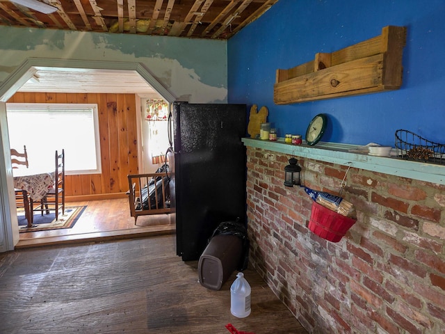 291 Pea Ridge Rd, Chester, ME 04457 - corridor featuring hardwood / wood-style floors