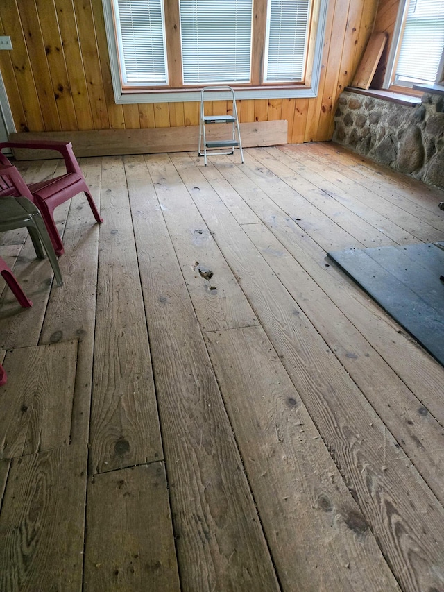 291 Pea Ridge Rd, Chester, ME 04457 - misc room with hardwood / wood-style floors