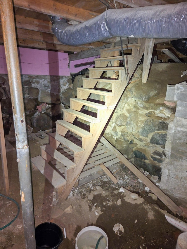 291 Pea Ridge Rd, Chester, ME 04457 - view of basement