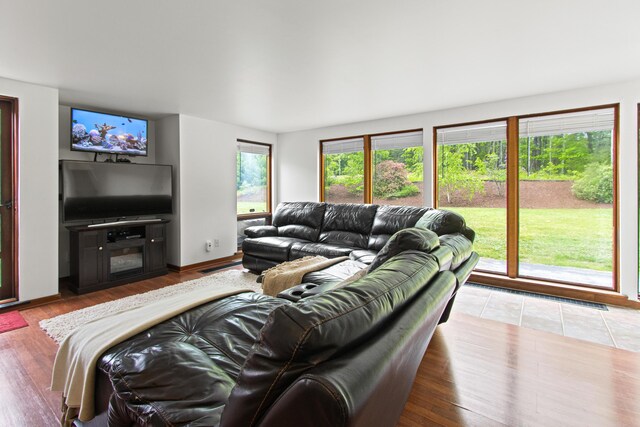 2 Flynn Rd, Raymond, ME 04071 - living area featuring wood finished floors and baseboards