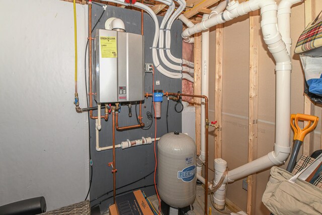 7 Elysian Way, Bridgton, ME 04009 - utility room featuring water heater