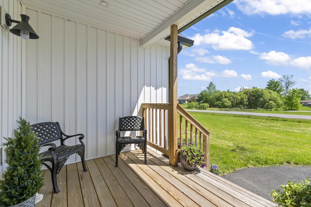 25 Royale Dr, Sidney, ME 04330 - wooden terrace featuring a lawn