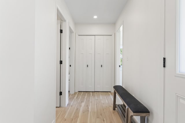 25 Royale Dr, Sidney, ME 04330 - hall with light wood-type flooring and recessed lighting