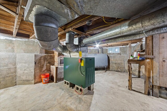 110 Depot St, Unity, ME 04988 - basement featuring heating fuel
