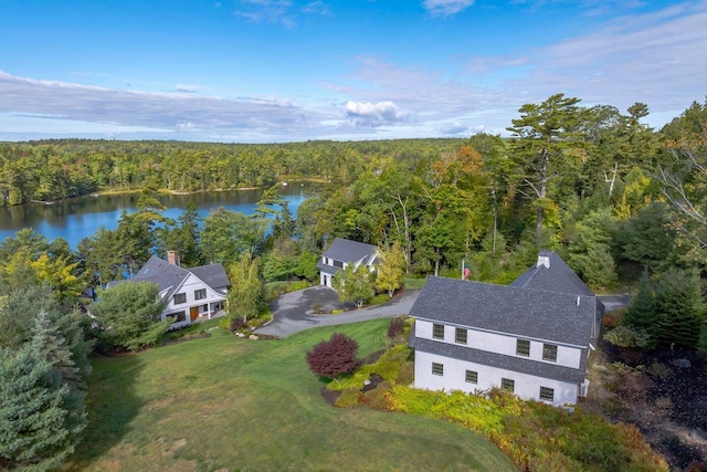 19 Vista Way, Mount Desert, ME 04660 - aerial view of property and surrounding area featuring a forest and a large body of water