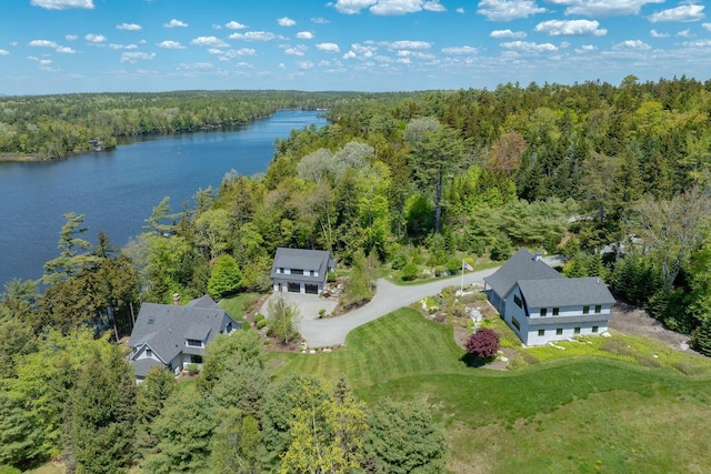 19 Vista Way, Mount Desert, ME 04660 - drone / aerial view of a forest and a nearby body of water