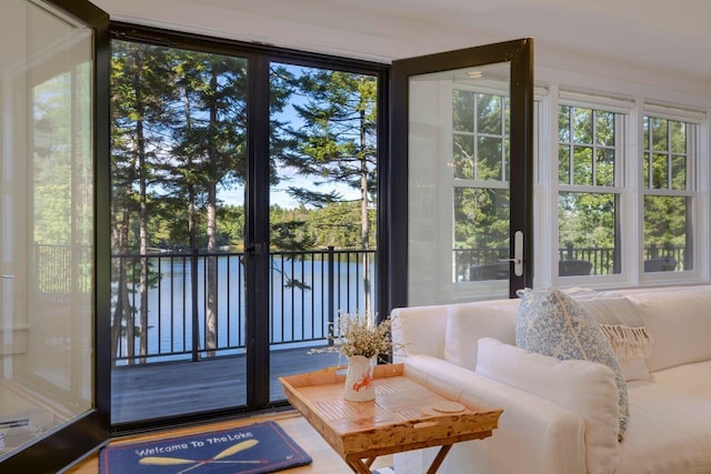 19 Vista Way, Mount Desert, ME 04660 - entryway with a water view