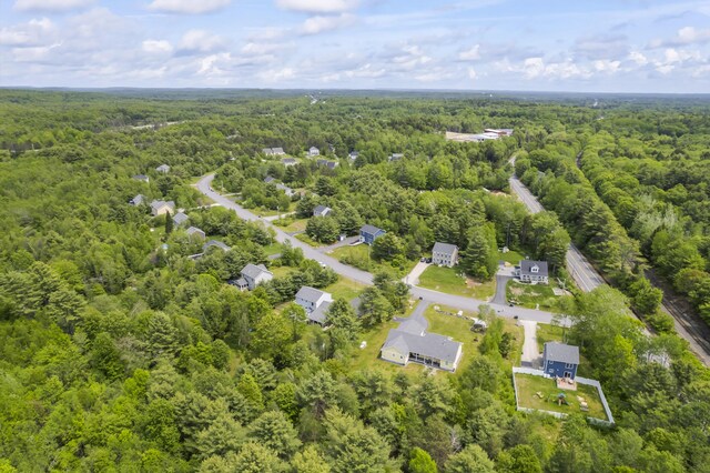 54 Tree Farm Rd, Brunswick, ME 04011 - drone / aerial view of a heavily wooded area