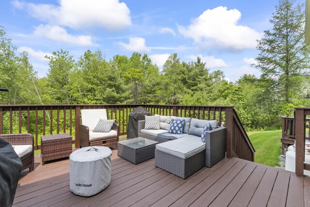 54 Tree Farm Rd, Brunswick, ME 04011 - deck with outdoor lounge area