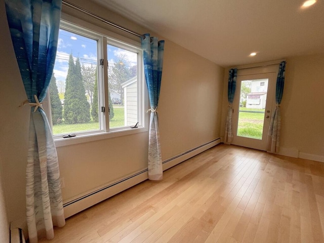 101-2 Waldo Ave Unit 3, Belfast, ME 04915 - unfurnished room with recessed lighting and light wood-style flooring