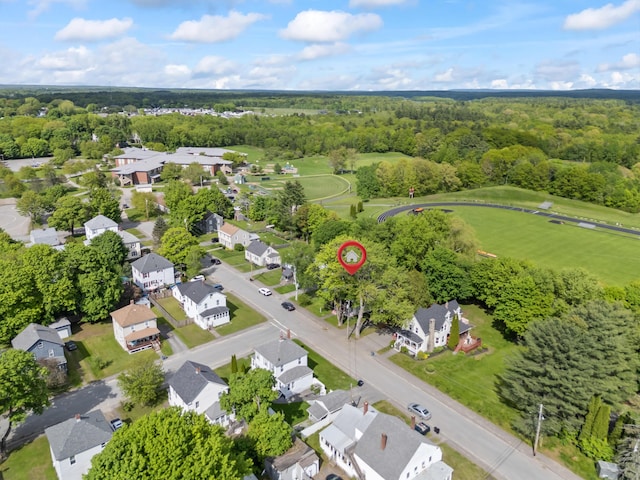 10 Hollingsworth St, Winslow, ME 04901 - aerial view of residential area with a heavily wooded area