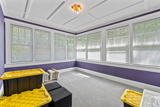 10 Hollingsworth St, Winslow, ME 04901 - unfurnished sunroom featuring carpet floors and baseboards