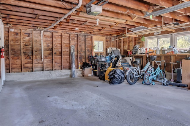 6 Goff Ave, Lewiston, ME 04240 - garage featuring a garage door opener