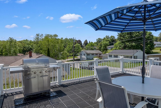 6 Goff Ave, Lewiston, ME 04240 - view of patio / terrace with a deck and a grill