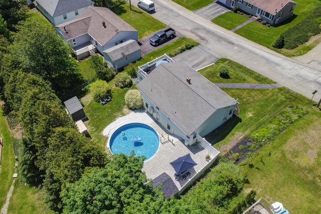 6 Goff Ave, Lewiston, ME 04240 - view from above of property with a pool area