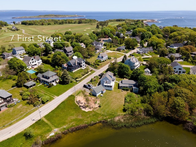 7 First St, Biddeford, ME 04006 - aerial perspective of suburban area with a large body of water