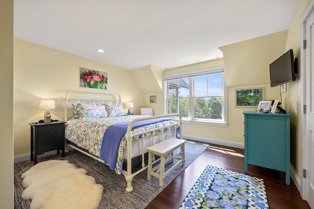 7 First St, Biddeford, ME 04006 - bedroom with baseboards, wood-type flooring, and recessed lighting