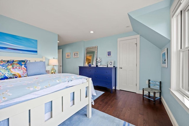 7 First St, Biddeford, ME 04006 - bedroom featuring recessed lighting, hardwood / wood-style flooring, and baseboards