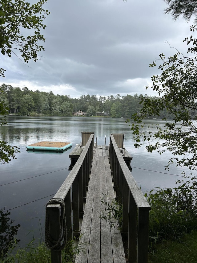 170 Molyneaux Rd, Camden, ME 04843 - dock featuring a water view and a wooded view