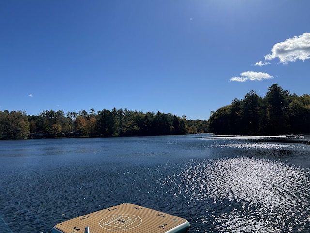 170 Molyneaux Rd, Camden, ME 04843 - dock area featuring a water view and a wooded view