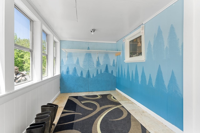 54 Middle Rd, Augusta, ME 04330 - sunroom with inlaid floor details