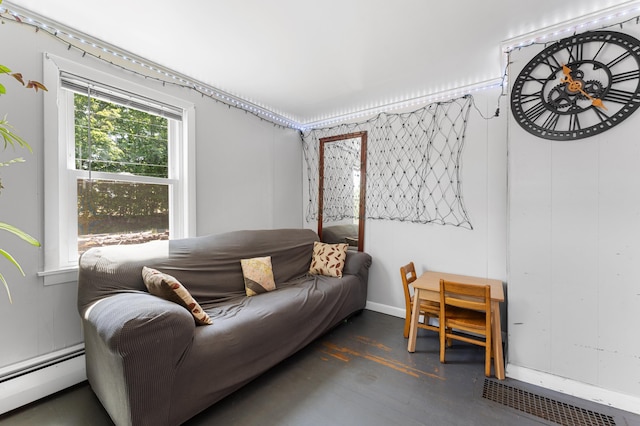 54 Middle Rd, Augusta, ME 04330 - living area featuring a baseboard heating unit