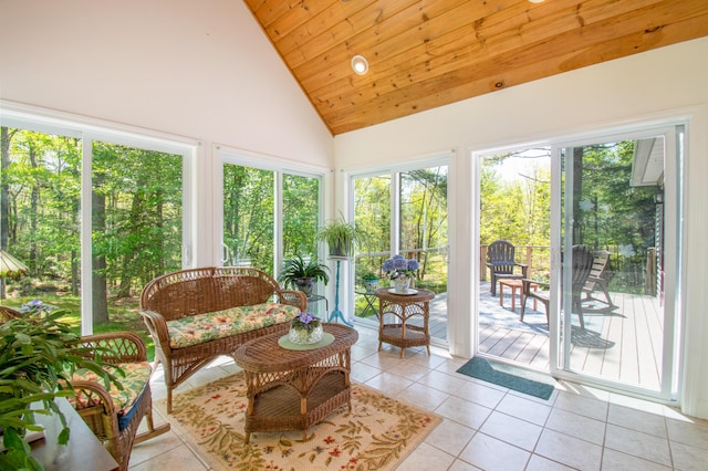 12 Hixon Hill Dr, Woolwich, ME 04579 - sunroom with vaulted ceiling and healthy amount of natural light