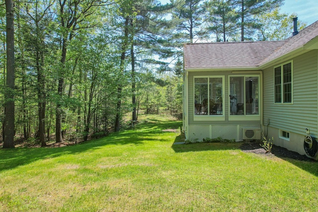 12 Hixon Hill Dr, Woolwich, ME 04579 - view of grassy yard featuring a sunroom