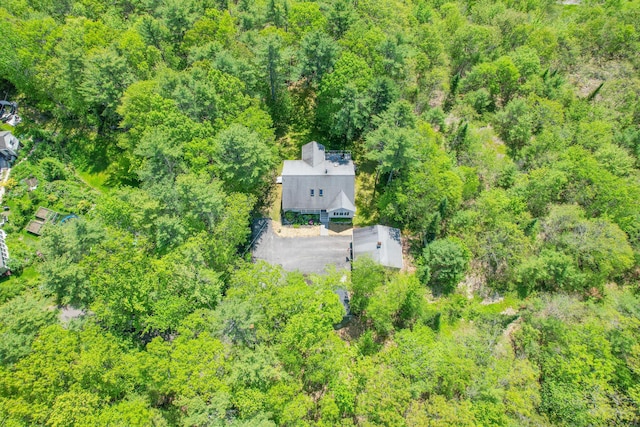12 Hixon Hill Dr, Woolwich, ME 04579 - view from above of property with a heavily wooded area