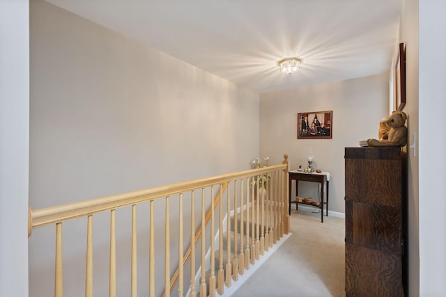 3 Blueberry Rd Unit 3, Yarmouth, ME 04096 - hall with light colored carpet and an upstairs landing