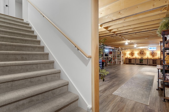 18 Forecaster Way, Scarborough, ME 04074 - staircase with wood finished floors