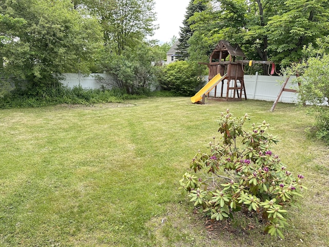 110 Elm St, North Berwick, ME 03906 - view of yard with a playground