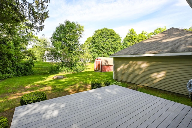 24 Western Ave, Auburn, ME 04210 - wooden terrace with a lawn