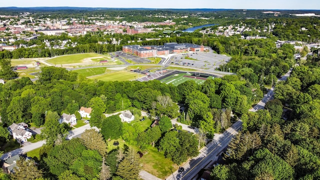 24 Western Ave, Auburn, ME 04210 - aerial overview of property's location