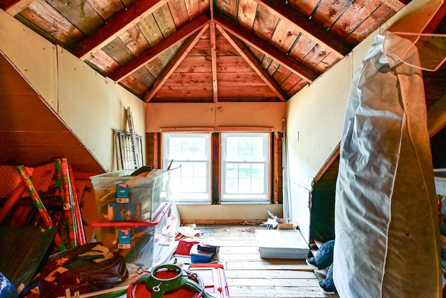 24 Western Ave, Auburn, ME 04210 - miscellaneous room with wooden ceiling and hardwood / wood-style floors