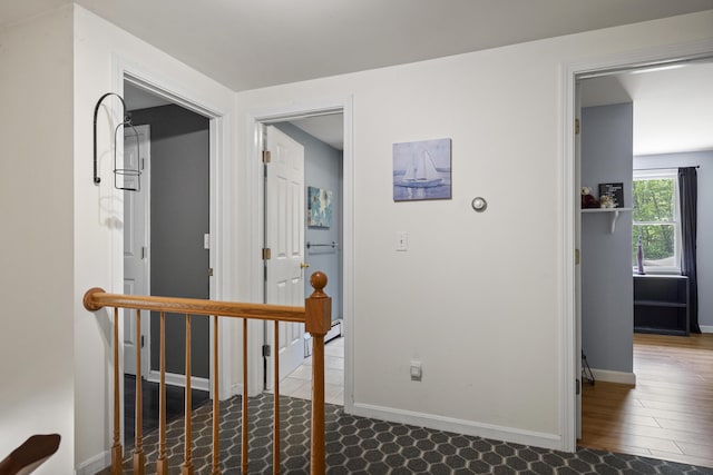 27 Russell Ln, Damariscotta, ME 04543 - corridor featuring an upstairs landing and baseboards