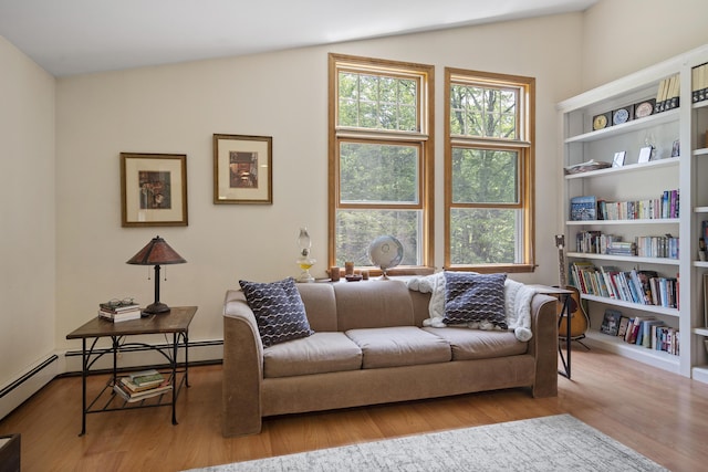 27 Russell Ln, Damariscotta, ME 04543 - living room featuring wood finished floors and vaulted ceiling
