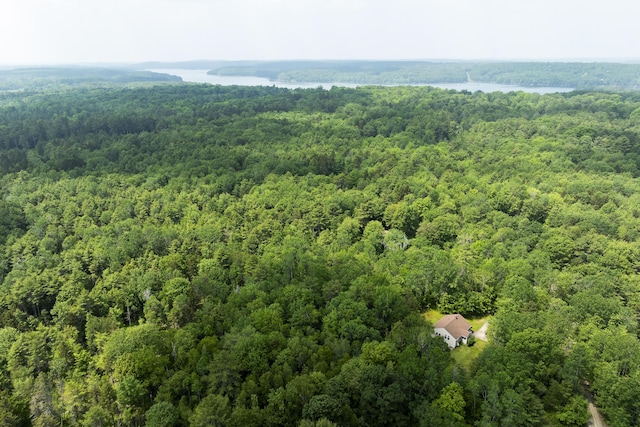 27 Russell Ln, Damariscotta, ME 04543 - drone / aerial view of a heavily wooded area