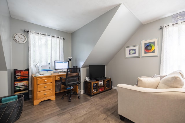 76 Punkintown Rd, Eliot, ME 03903 - office space featuring wood finished floors and lofted ceiling