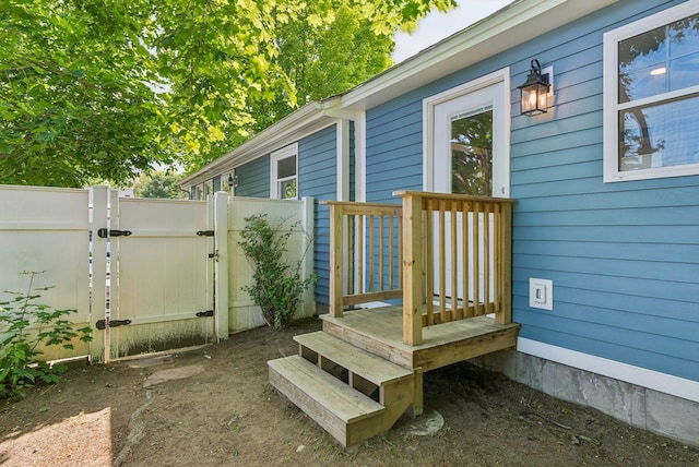 11 Meadow Ln, Portland, ME 04103 - wooden terrace featuring a gate