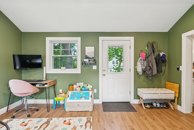 11 Meadow Ln, Portland, ME 04103 - recreation room with wood finished floors and baseboards