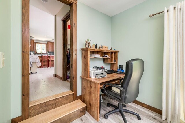 44 Pine Meadow Ct, North Berwick, ME 03906 - office space with baseboards and light wood-type flooring